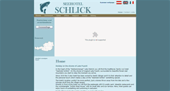Desktop Screenshot of en.seehotelschlick.at
