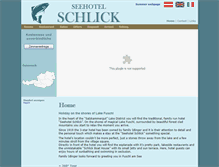 Tablet Screenshot of en.seehotelschlick.at